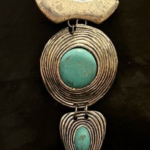 Sterling and Turquoise ladies necklace.
